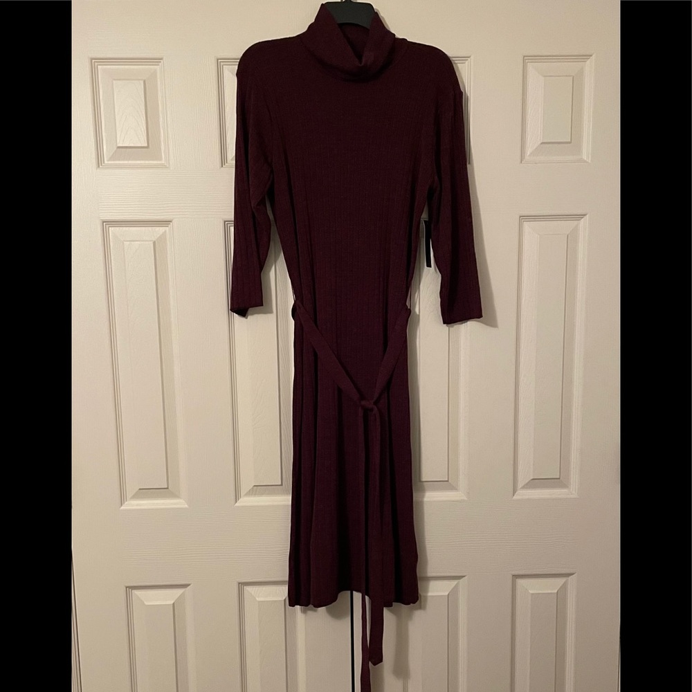 Worthington Dress Sangria Turow neck XL